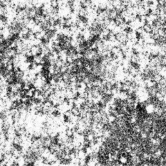 Grunge background black and white. Texture of chips, cracks, scratches, scuffs, dust, dirt. Dark monochrome surface. Old vintage vector pattern