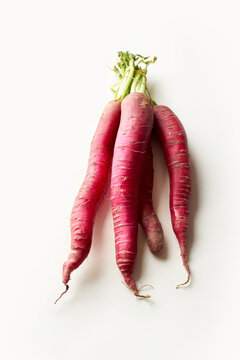 A Bunch Of Red Daikon Radish