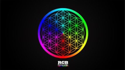 Flower of life RBG