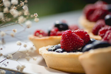 raspberry and blueberry