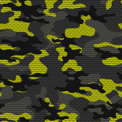 Naklejka premium Trendy camouflage vector 3d background, modern pattern for printing. Army texture.