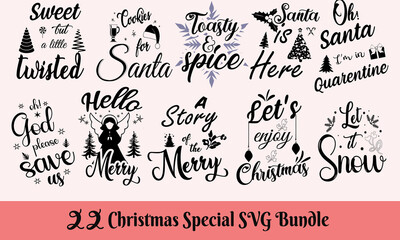Christmas and Halloween Sublimation SVG Crafts, Baby Quotes and Kids Learning SVG Bundle