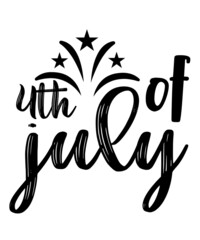 4th of July SVG T-shirt design