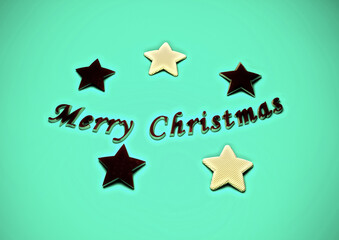 Merry Christmas background. 3D render.