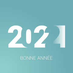 2022 - Bonne année - happy new year - coeur 