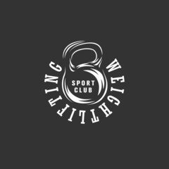 Fitness and weightlifting logo.