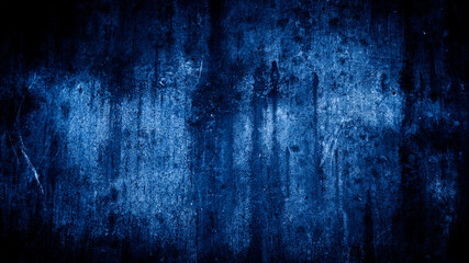 grunge background of blue wall color