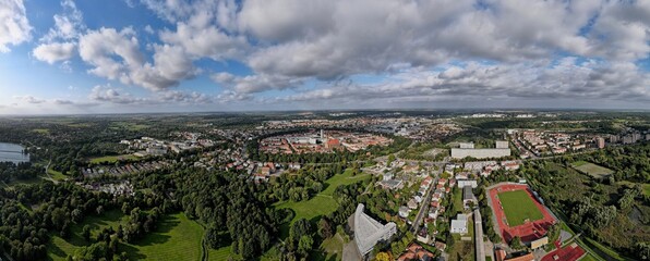 Neubrandenburg, 180°-Panorama 2021