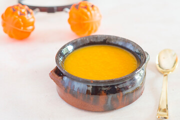 Pure Cream pumpkin with autumn