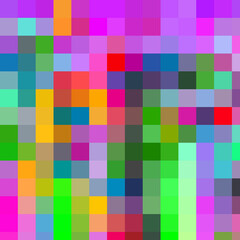Colorful line shapes abstract background with squares