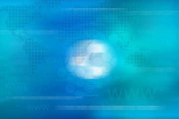 2d illustration futuristic technology background shield wifi concept
