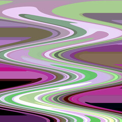 Pink purple green fluid abstract background with lines