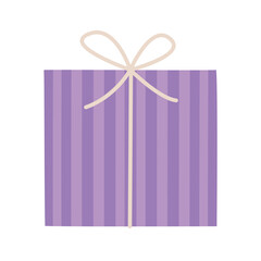 purple gift box icon