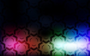 Dark Multicolor vector pattern with wry lines.