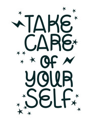 affirmation calligraphy illustration