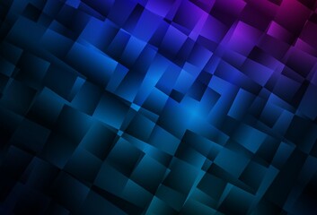 Dark Pink, Blue vector background in polygonal style.