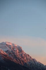 MONTE BALDO AL TRAMONTO DAL LAGO DI GARDA