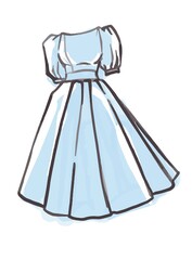 sketch of  a dress