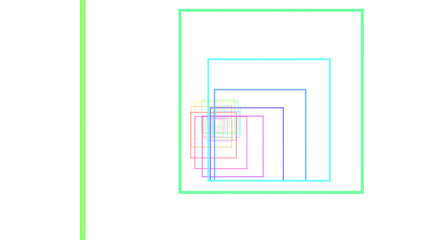 Tube Neon lines rainbow colored 3D illustration background