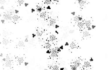 Light Gray vector pattern with random forms.