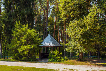 Landscape with summerhouse