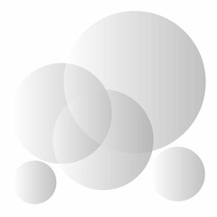 Gray 3D background with volumetric balls for the cover. White texture design template with abstract modern pattern. 