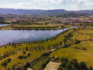 Landscape of mountain in Tuscany