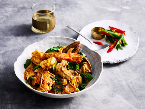 Padt Prik Ta Lay - spicy seafood meal