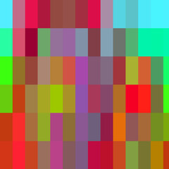Multicolored squares abstract background with squares