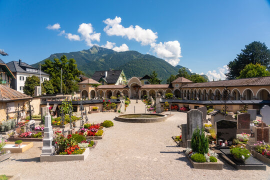 Austria, St. Gilgen, Graveyard at Parish Church of Saint Egidius
