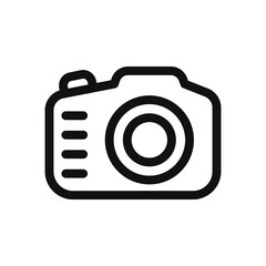Camera icon design isolated on white background. Vector illustration
