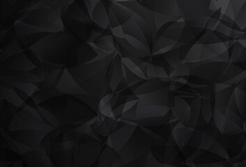 Obraz premium Dark Gray vector abstract mosaic pattern.