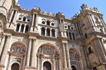 Fototapeta na wymiar Cathedral of the Incarnation of Málaga