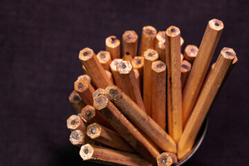 pencils in a glass
