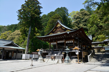 日牟礼八幡宮　境内　滋賀県近江八幡市
