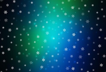 Dark Blue, Green vector template in carnival style.