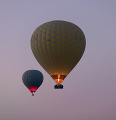 hot air balloon in flight
