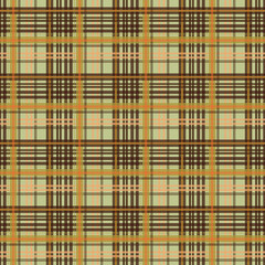 Brown Plaid seamless texture, tartan seamless pattern, Fall classic plaid, Decorative plaid illustration, For gift card, wrapping, certificate, wedding, textile