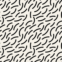 Vector seamless pattern. Monochrome organic shapes. Stylish wormy print. Abstract natural texture. Hand drawn abstract background. Can be used as swatch for illustrator. 