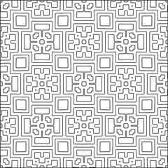 Vector pattern with symmetrical elements . Repeating geometric tiles from striped elements.Monochrome stylish texture.Black and white pattern for wallpapers and backgrounds. 