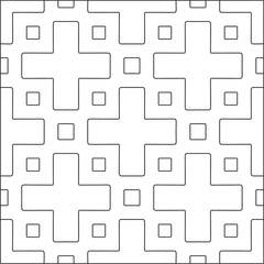 Vector pattern with symmetrical elements . Repeating geometric tiles from striped elements.Monochrome stylish texture.Black and white pattern for wallpapers and backgrounds. 