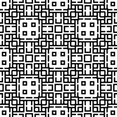 Seamless vector pattern in geometric ornamental style. Black pattern.