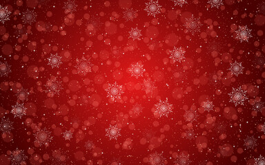Christmas and New Year luxury vector background with light effects