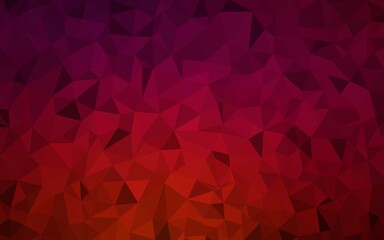 Dark Red vector abstract polygonal template.