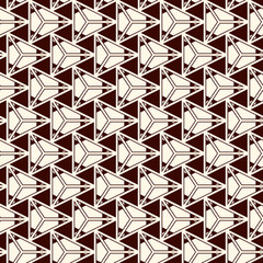 Contemporary geometric pattern. Repeated triangles motif. Seamless surface design. Modern abstract background. Geo ornament wallpaper. Ornamental digital paper, textile print. Vector illustration