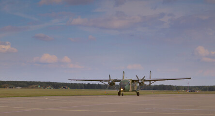 Mirosławiec, Poland - September 4, 2021, Air Festival at the 12th Base of Unmanned Aerial Vehicles in Mirosławiec, Polish Air Force