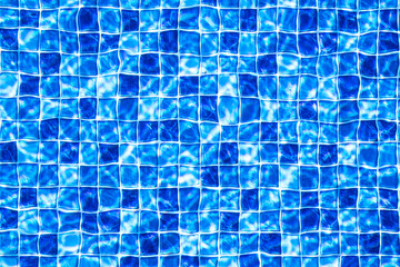Fundo de uma textura de piscina com a sensação da água em movimento. Estampa em mosaico de...