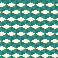 Contemporary geometric pattern. Repeated triangles ornament. Modern geo abstract background. Seamless surface design. Mosaic wallpaper. Digital paper, textile print. Vector illustration