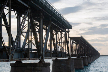 bridge at sunset