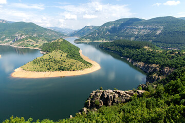 Arda River meander and Kardzhali Reservoir, Bulgaria
